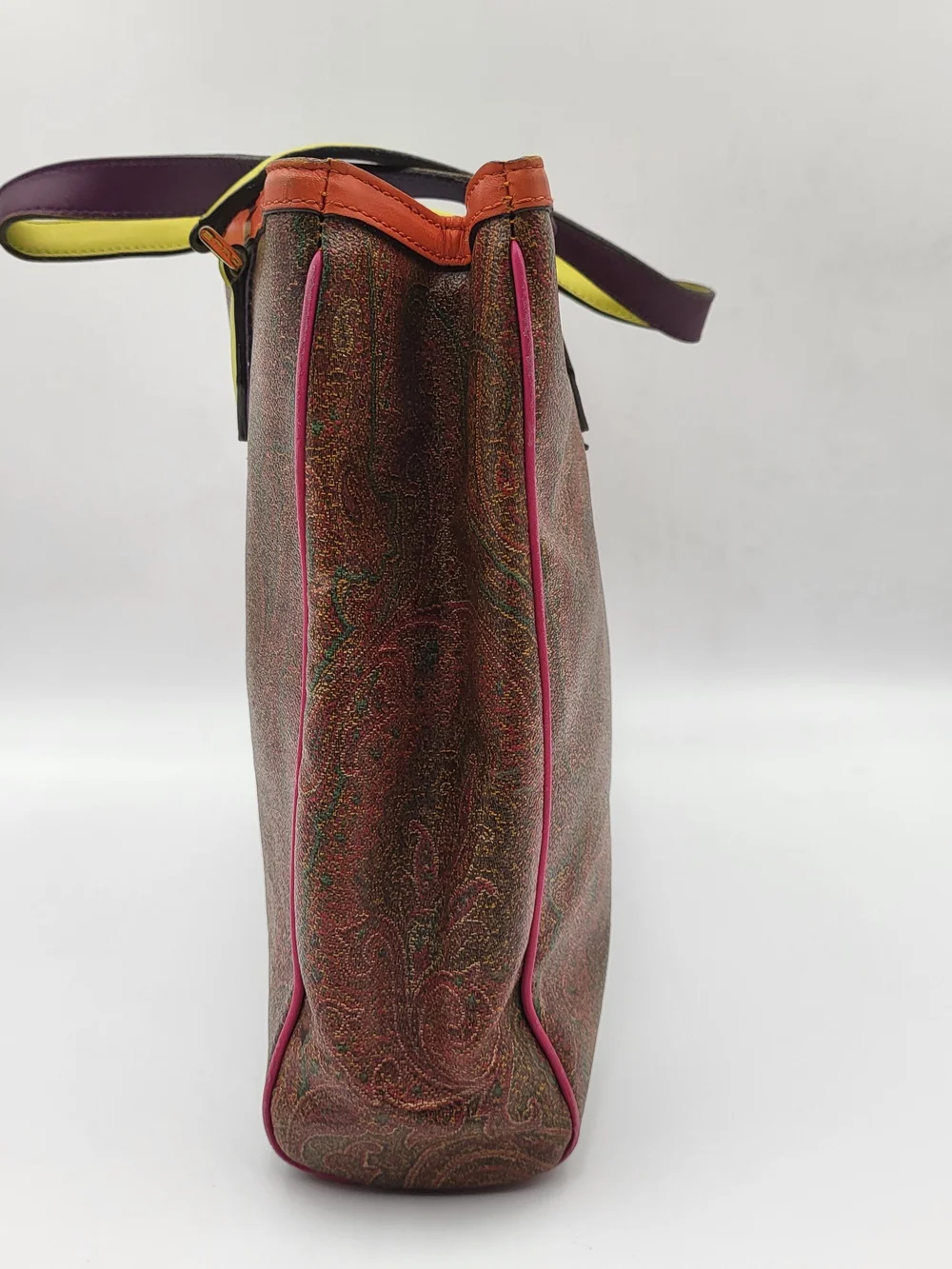 Etro Multicolor Paisley Pattern MM Tote Bag. Authentic..